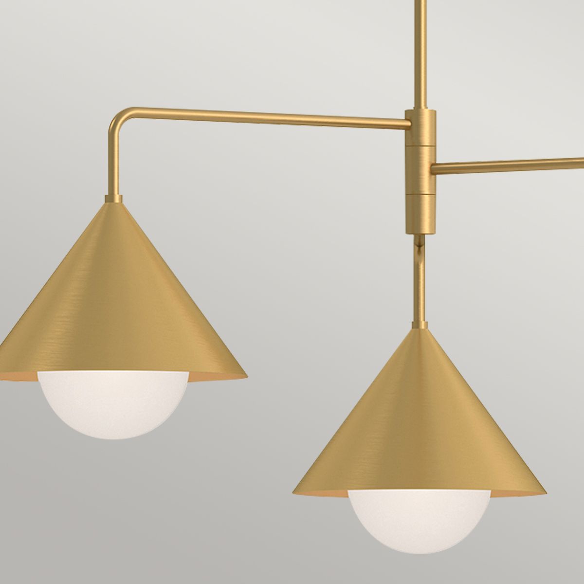 Alora Mood Remyck 3 lt Chandelier - Brushed - Accord Lighting - leuchtengrosshandel24