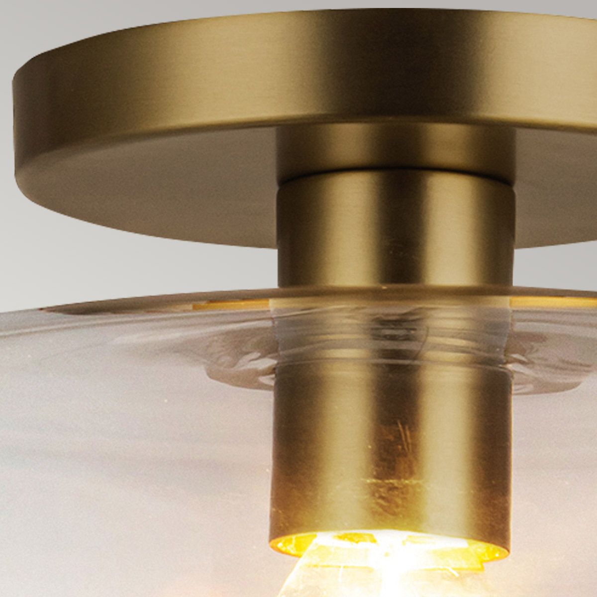 Alora Mood Sylvia – 1-flammige Deckenleuchte (halb-bündig) in gebürstetem Gold - Elsteadlighting - leuchtengrosshandel24