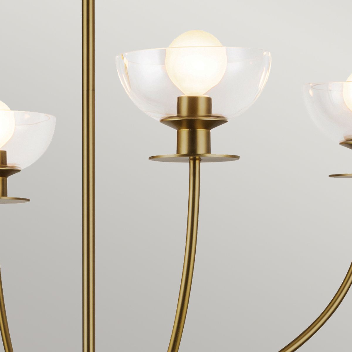 Alora Mood Sylvia 4 l Kronleuchter - Gebürstet - Elsteadlighting - leuchtengrosshandel24