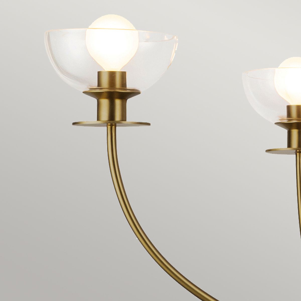 Alora Mood Sylvia 4 l Kronleuchter - Gebürstet - Elsteadlighting - leuchtengrosshandel24
