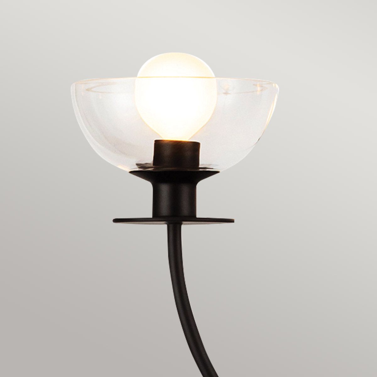 Alora Mood Sylvia Kronleuchter, 4 l, Mattschwarz - Elsteadlighting - leuchtengrosshandel24