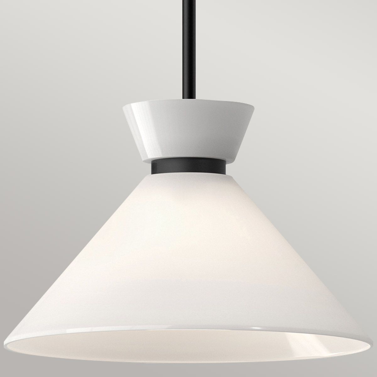 Alora Halston 1 lt Pendelleuchte - Matt Schwarz - Elsteadlighting - ALM - HALSTON - P - M - BK