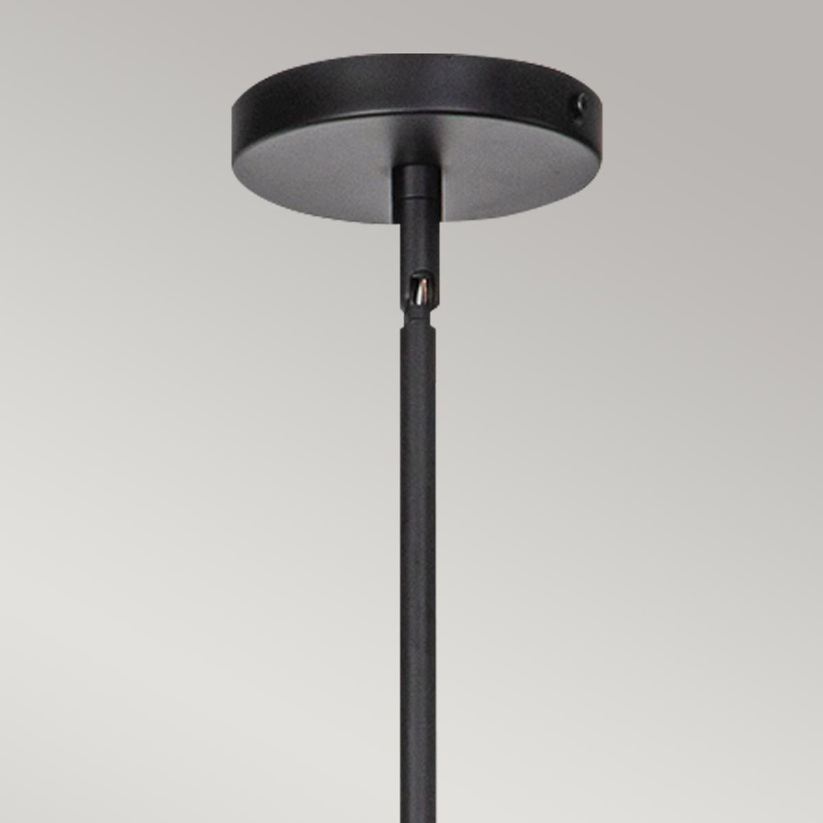 Alora Mood Daphne 5 lt Kronleuchter - Matt Schwarz & Natur - Elsteadlighting - ALM - DAPHNE6 - MB