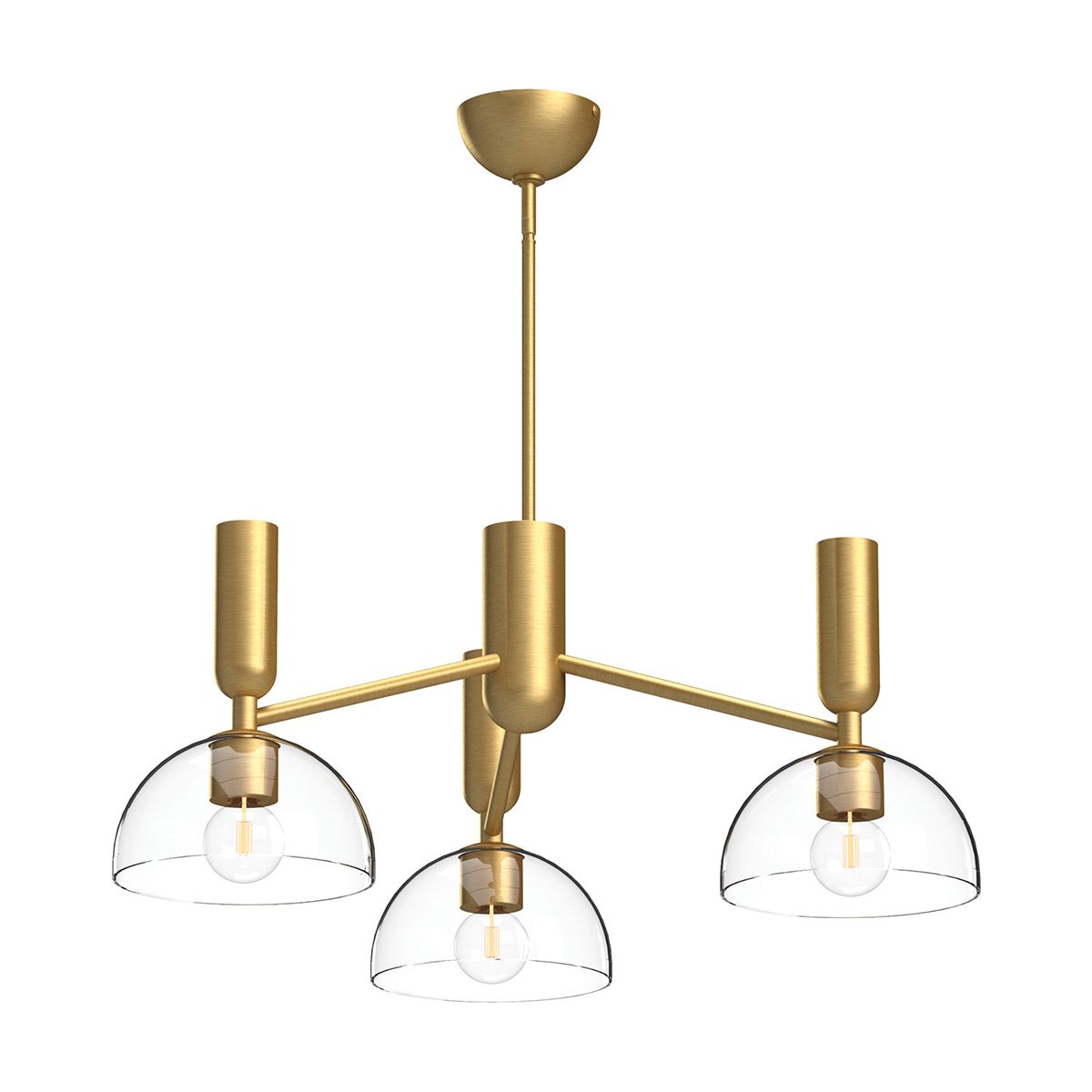 Alora Mood Jude 3 lt Kronleuchter - Gebürstetes Gold - Elsteadlighting - ALM - JUDE3 - GD - CL