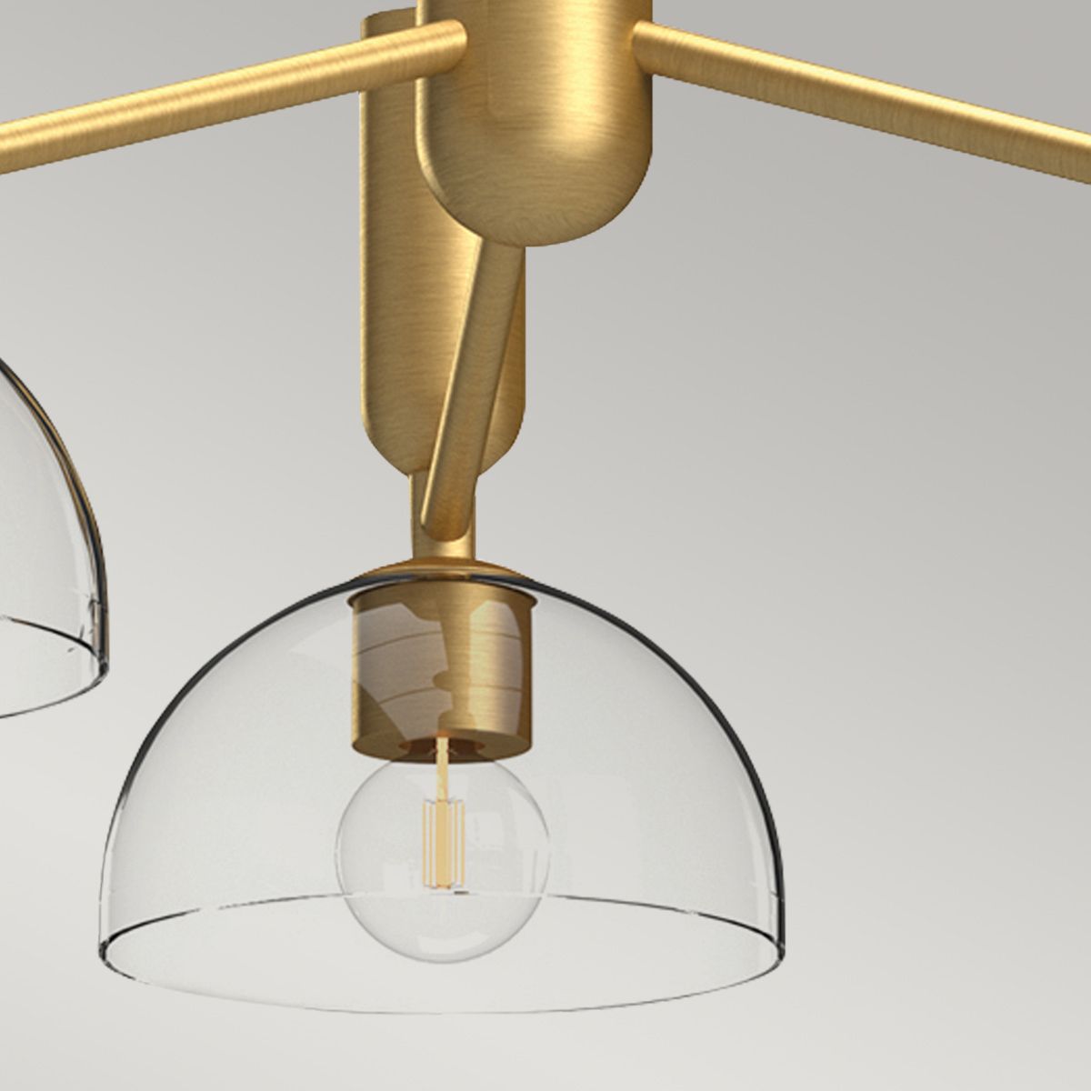Alora Mood Jude 3 lt Kronleuchter - Gebürstetes Gold - Elsteadlighting - ALM - JUDE3 - GD - CL
