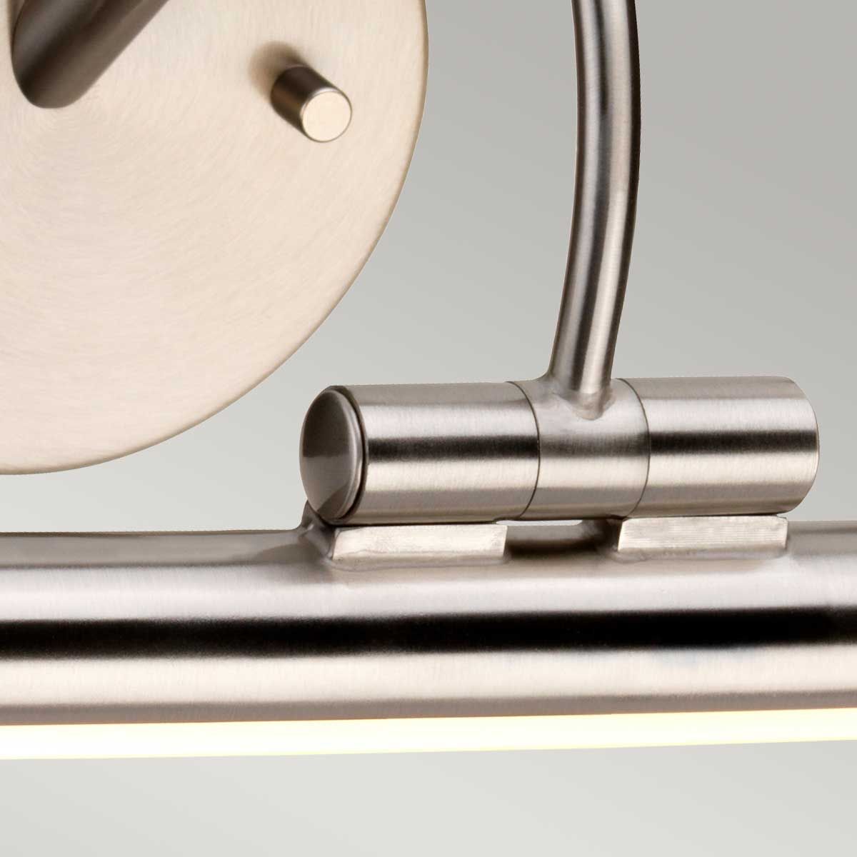 Alton 1-flammige kleine LED-Bilderleuchte, gebürstetes Nickel