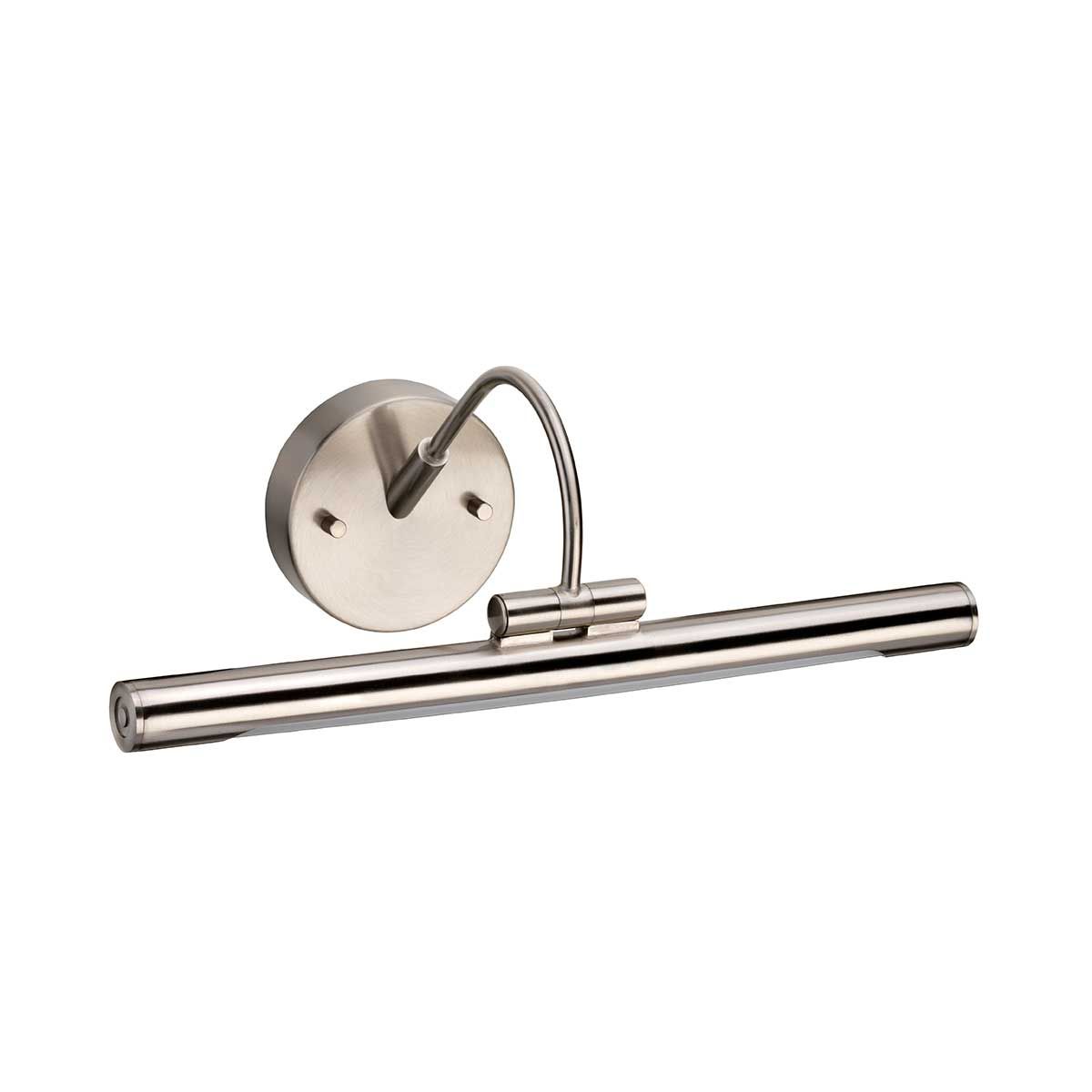 Alton 1-flammige kleine LED-Bilderleuchte, gebürstetes Nickel