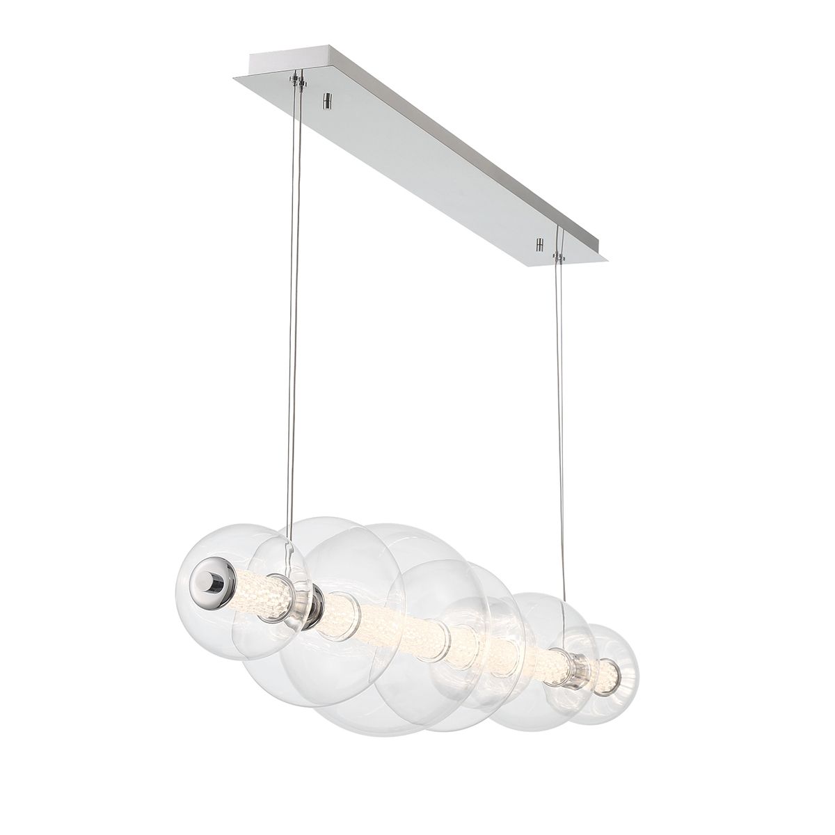 Atomo 7 - flammige lineare Pendelleuchte - Eurofase - QN - ATOMO - LP7 - PC