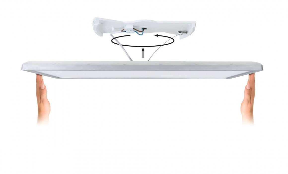 LED Panel Atria Shine eckig 580x200mm 4000K Chrom matt