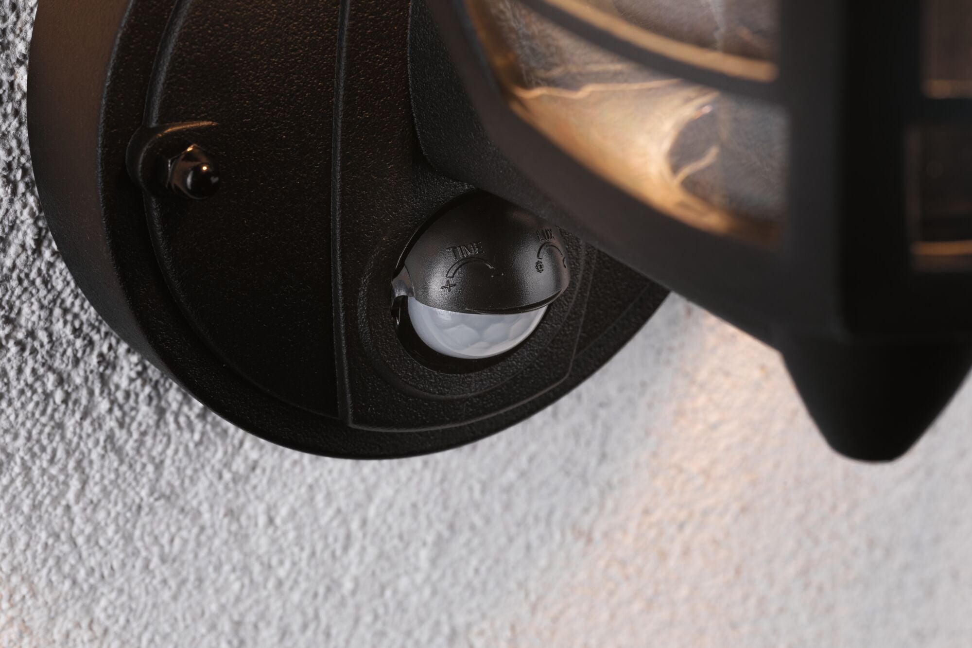 Außenwandleuchte Classic Curved Bewegungsmelder IP44 eckig 164x180mm max. 12W 230V Schwarz Kunststoff - Paulmann - 94647