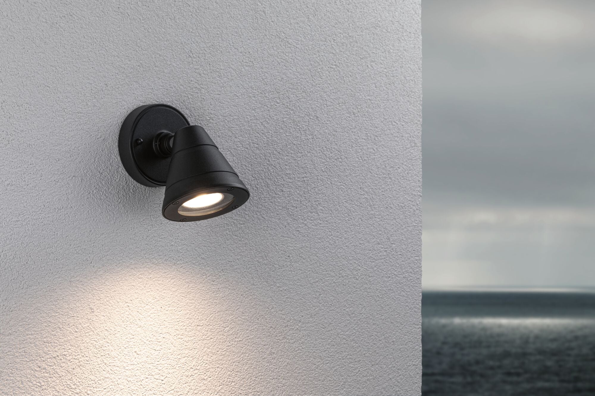 Außenwandleuchte Trian IP44 rund 100x125mm max. 35W 230V Anthrazit Aluminium - Paulmann - 94734