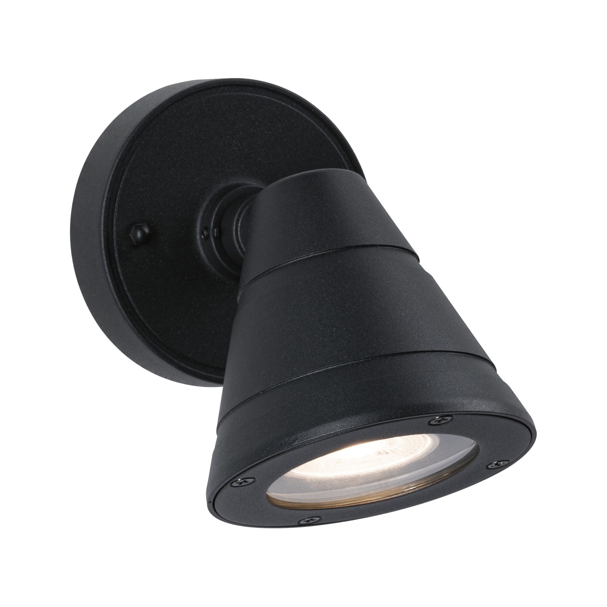 Außenwandleuchte Trian IP44 rund 100x125mm max. 35W 230V Anthrazit Aluminium - Paulmann - 94734