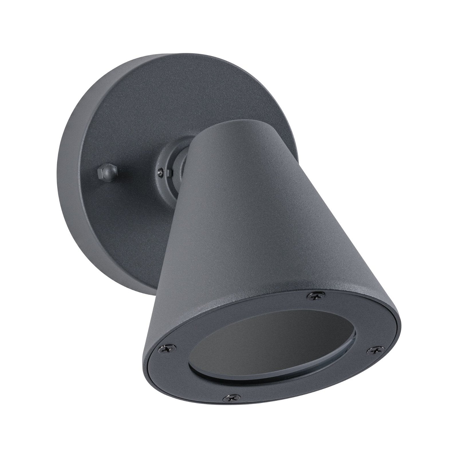 Außenwandleuchte Trian IP44 rund 100x125mm max. 35W 230V Anthrazit Aluminium - Paulmann - 94734