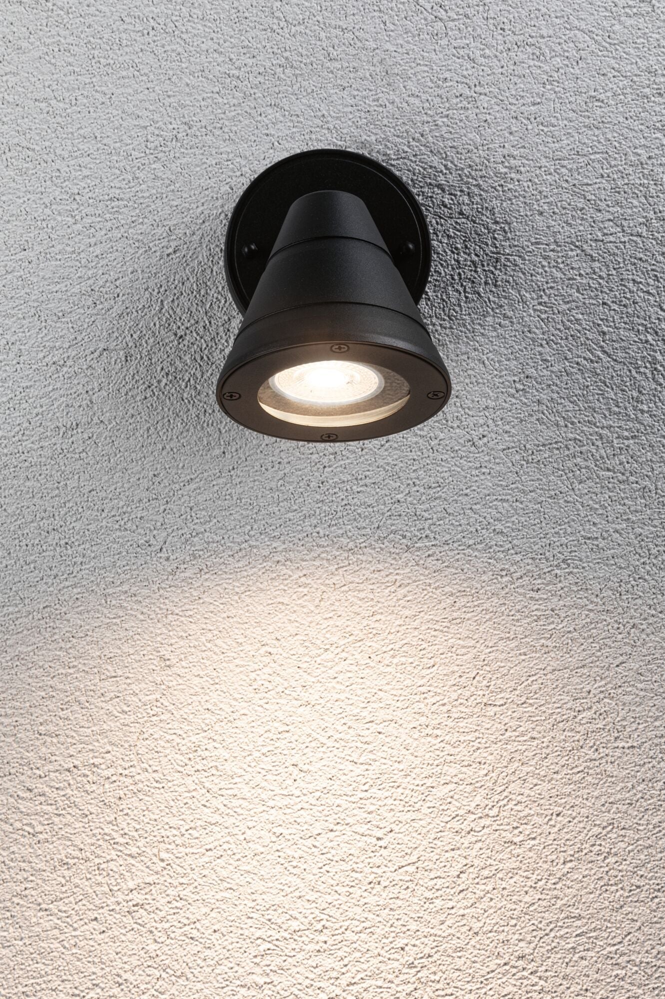 Außenwandleuchte Trian IP44 rund 100x125mm max. 35W 230V Anthrazit Aluminium - Paulmann - 94734