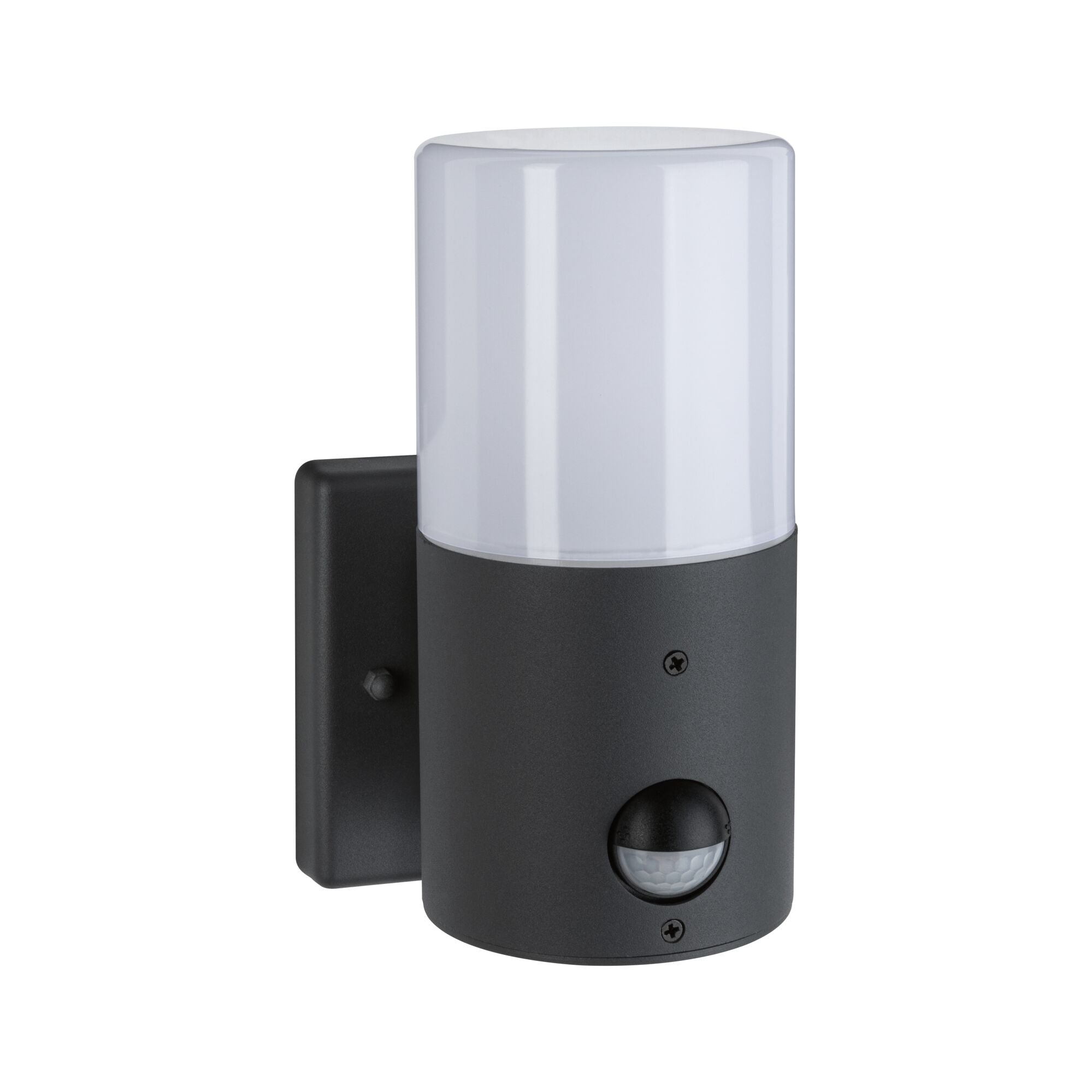 Außenwandleuchte Tubs Bewegungsmelder IP44 rund 105x130mm max. 15W 230V Grau matt Metall/Kunststoff - Paulmann - 94648