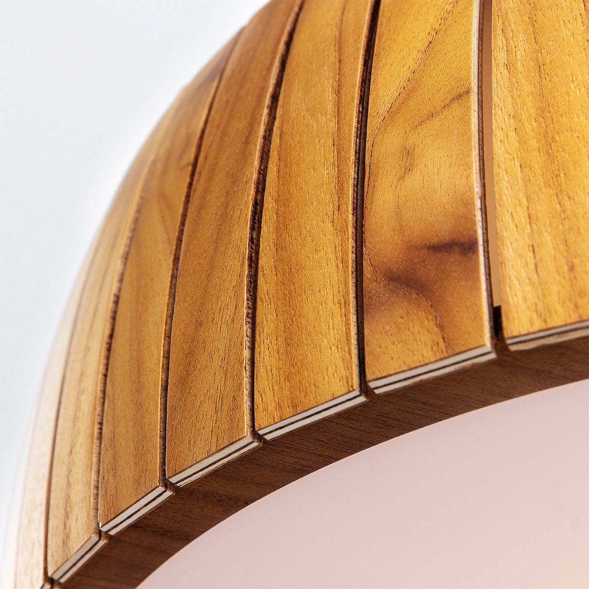 Barrel LED Deckenlampe aus Teakholz - Accord Lighting - QN - BARREL - F - LED - 50 - TEAK