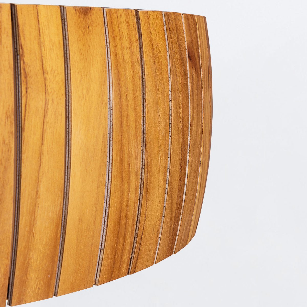 Barrel LED Deckenlampe aus Teakholz - Accord Lighting - QN - BARREL - F - LED - 50 - TEAK