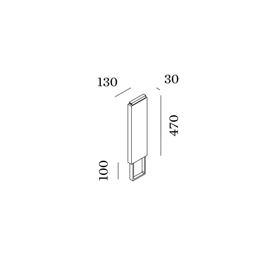 Base mit Betonbodenfixierung Schwarz - WEVER & DUCRÉ - 910073B0