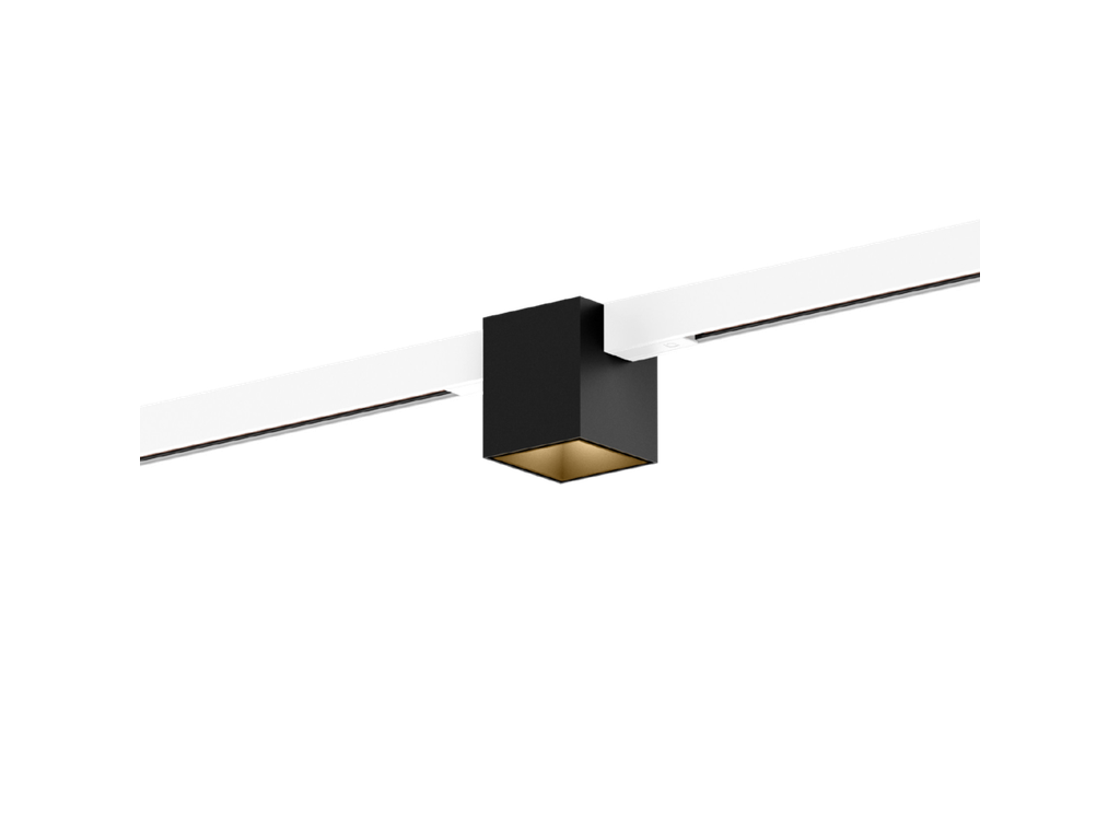 BOX on STREX 1.0 – Mattschwarz + Champagner, Adapter weiß