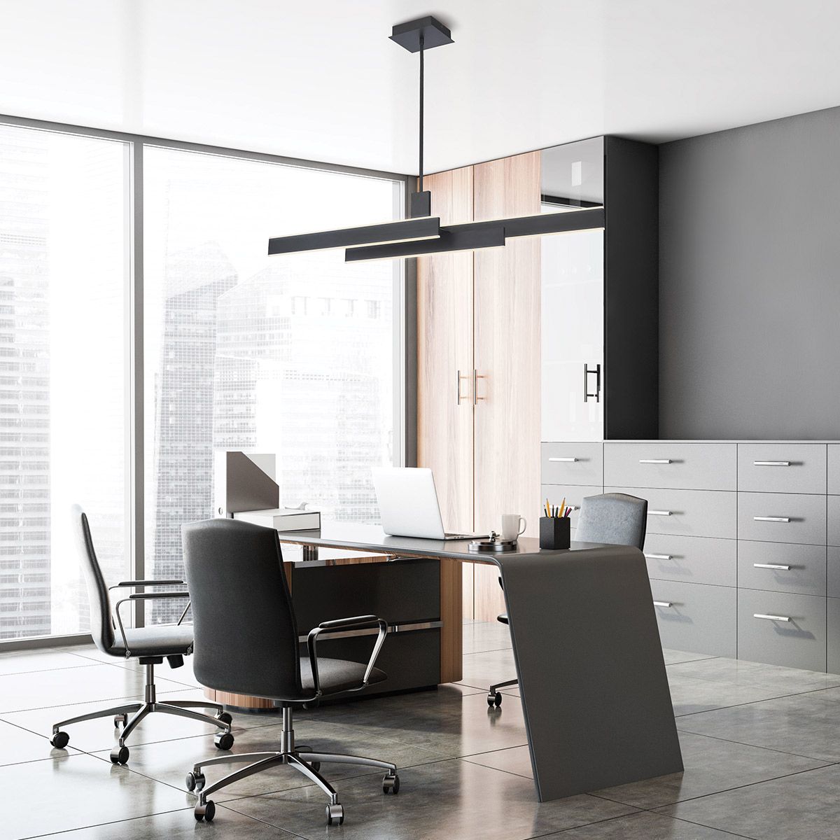Cameno Lineare Pendelleuchte - Eurofase - QN - CAMENO - LP - BK