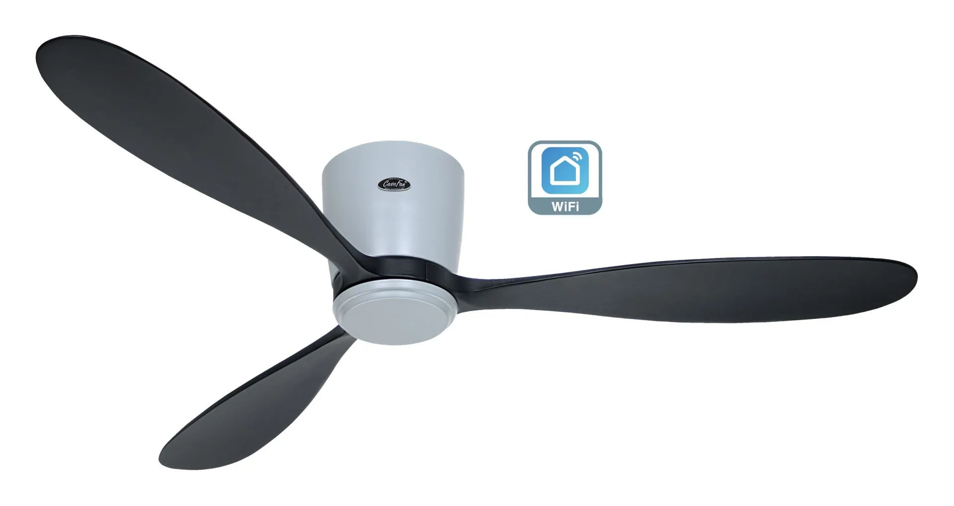 WiFi/WLAN Deckenventilator ECO PLANO WOOD WiFi - CasaFan - leuchtengrosshandel24