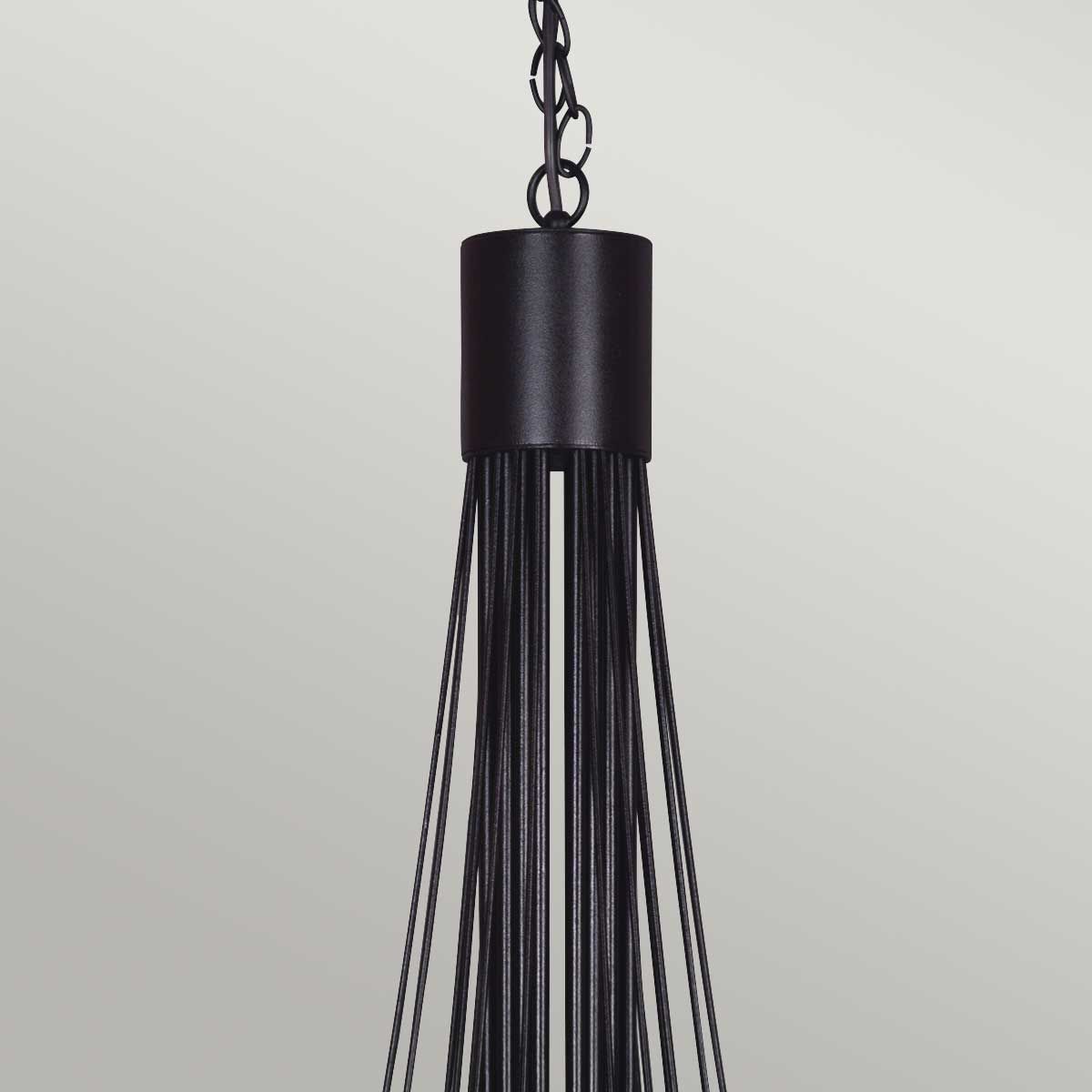 Kronleuchter Carisbrooke, 18 Lichter, Schwarz