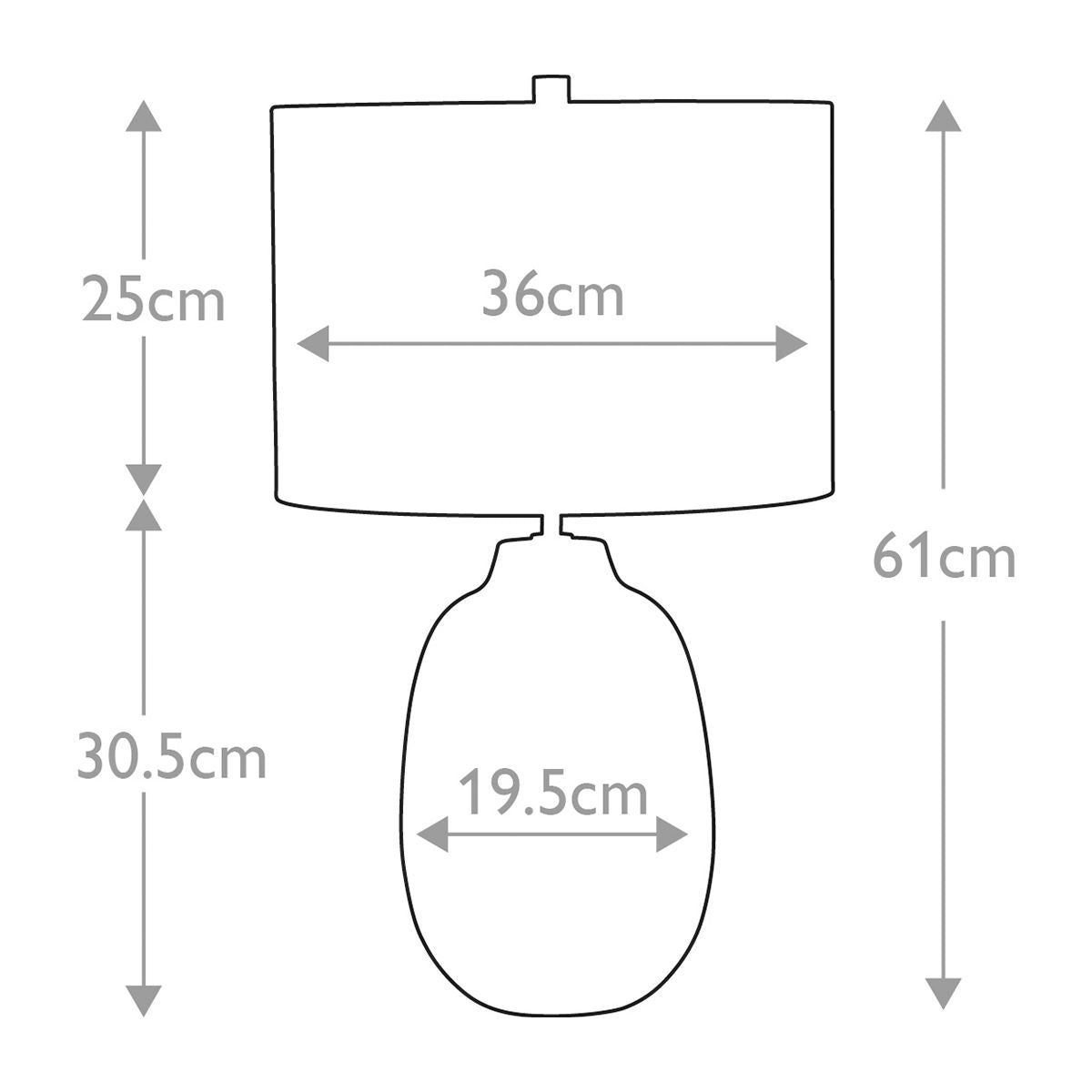 Tischlampe Chelsfield mit 1 Licht, Hellgrün und Weiß mit weißem Schirm