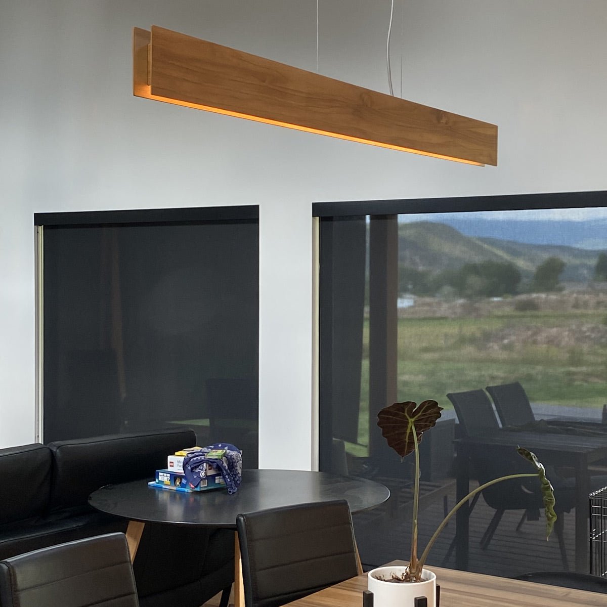 Clean LED - Pendelleuchte aus Teakholz - Accord Lighting - QN - CLEAN - LED - LP - 127 - TEAK