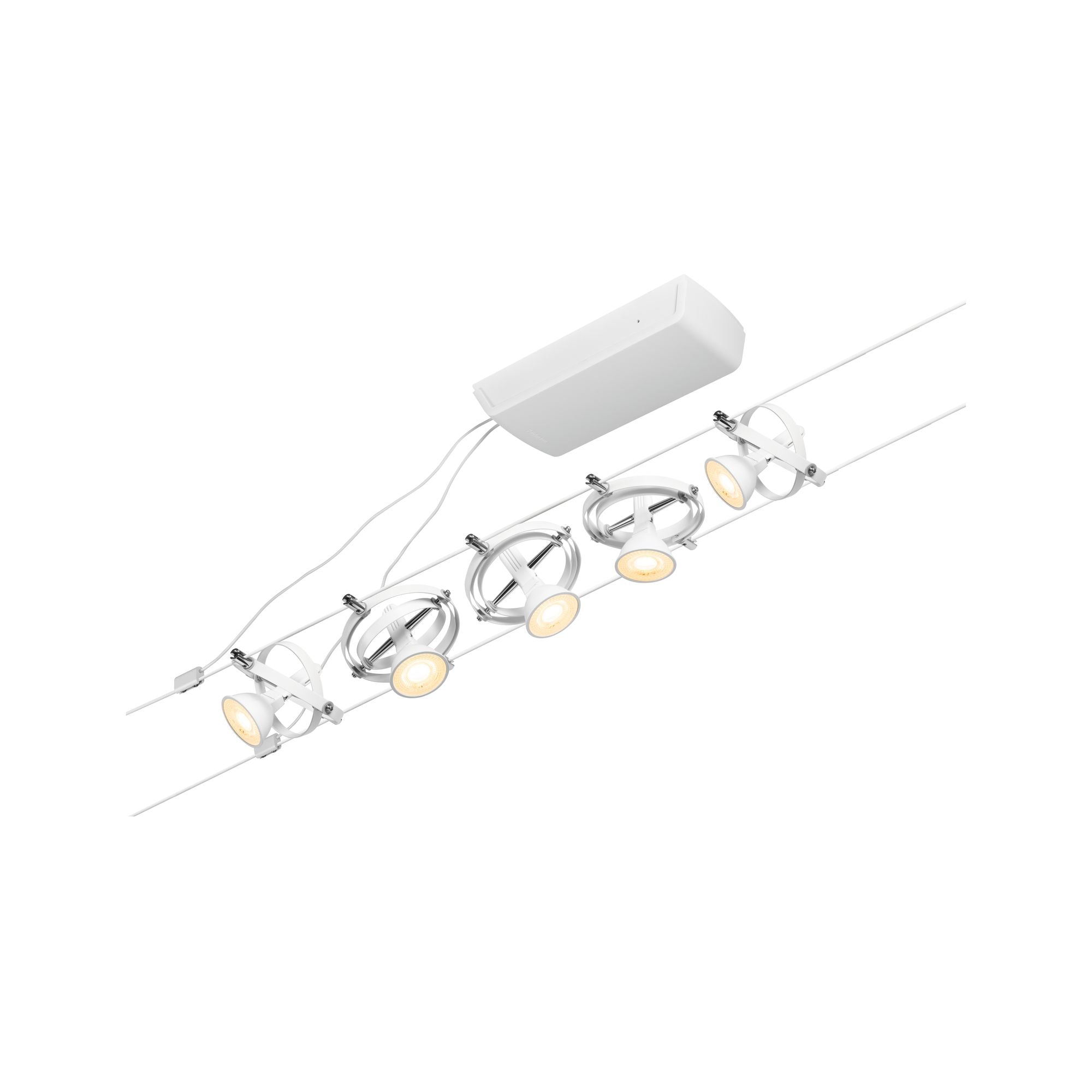 CorDuo Cardan Basisset GU5,3 max. 5x10W 230/12V Weiß matt/Chrom - Paulmann - 94438
