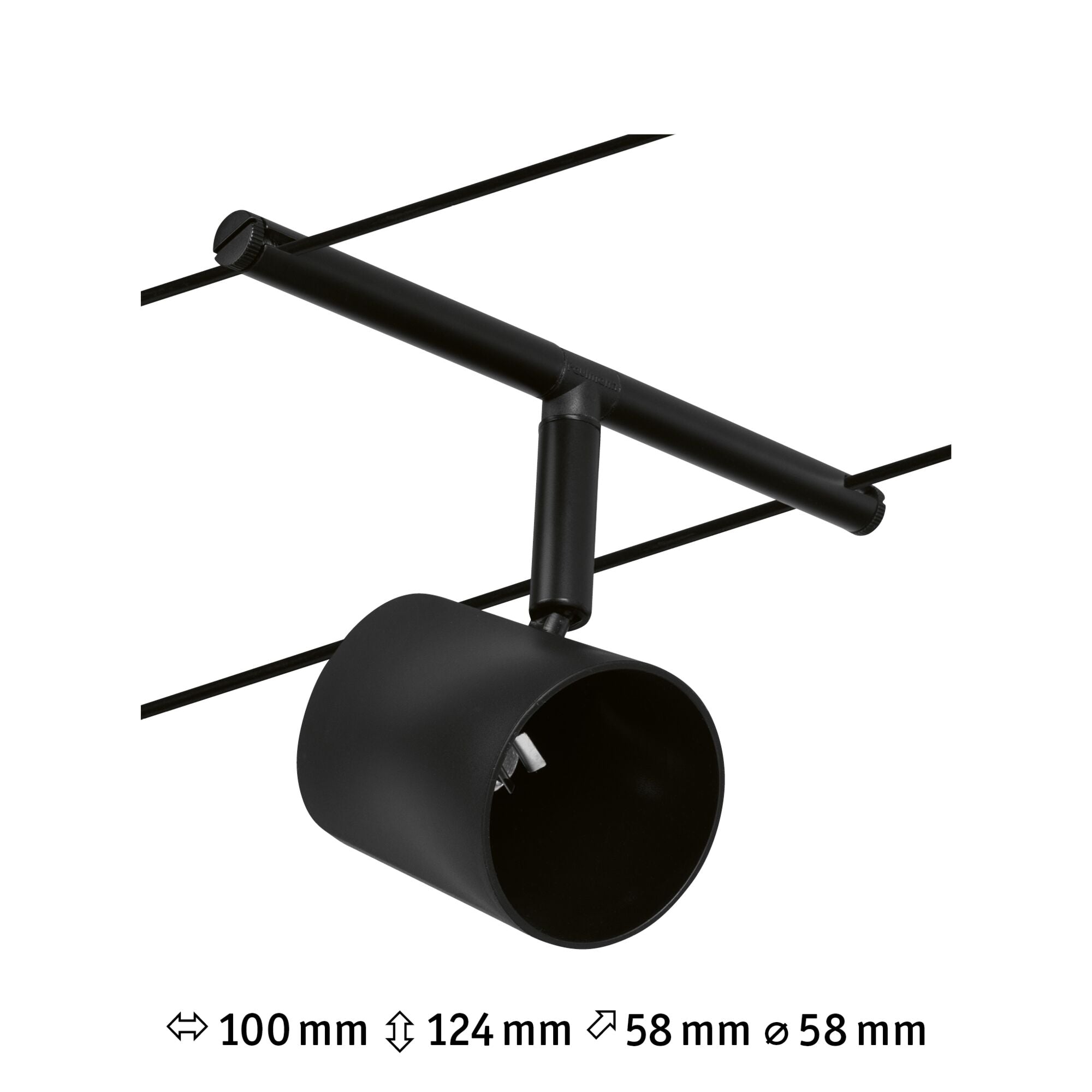 CorDuo Cup Einzelspot GU5,3 max. 10W 12V Schwarz matt/Chrom - Paulmann - 94470