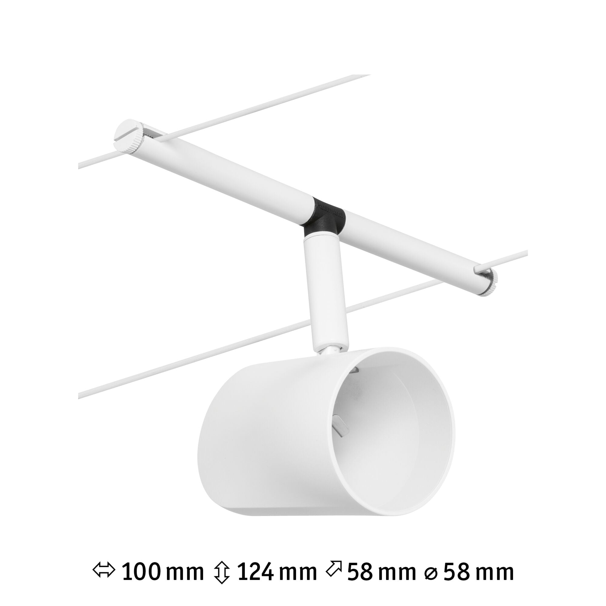 CorDuo Cup Einzelspot GU5,3 max. 10W 12V Weiß matt/Chrom - Paulmann - 94468
