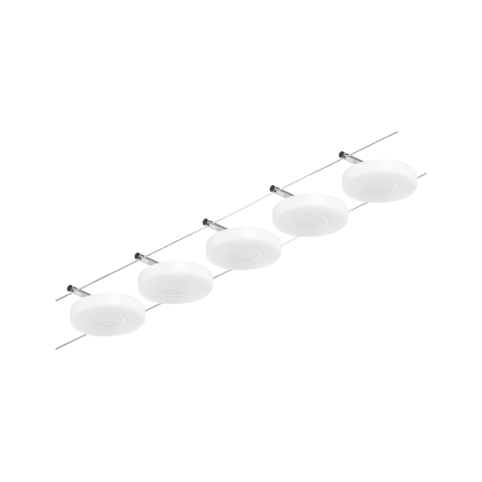 CorDuo DiscLED Basisset 5x200lm 5x4,5W 3000K 230/12V Chrom matt/Chrom - Paulmann - 94426