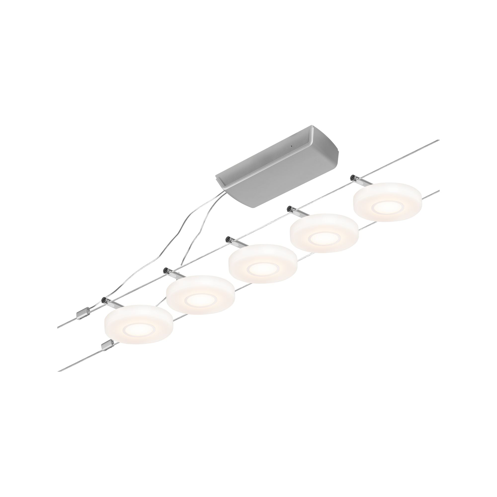 CorDuo DiscLED Basisset 5x200lm 5x4,5W 3000K 230/12V Chrom matt/Chrom - Paulmann - 94426