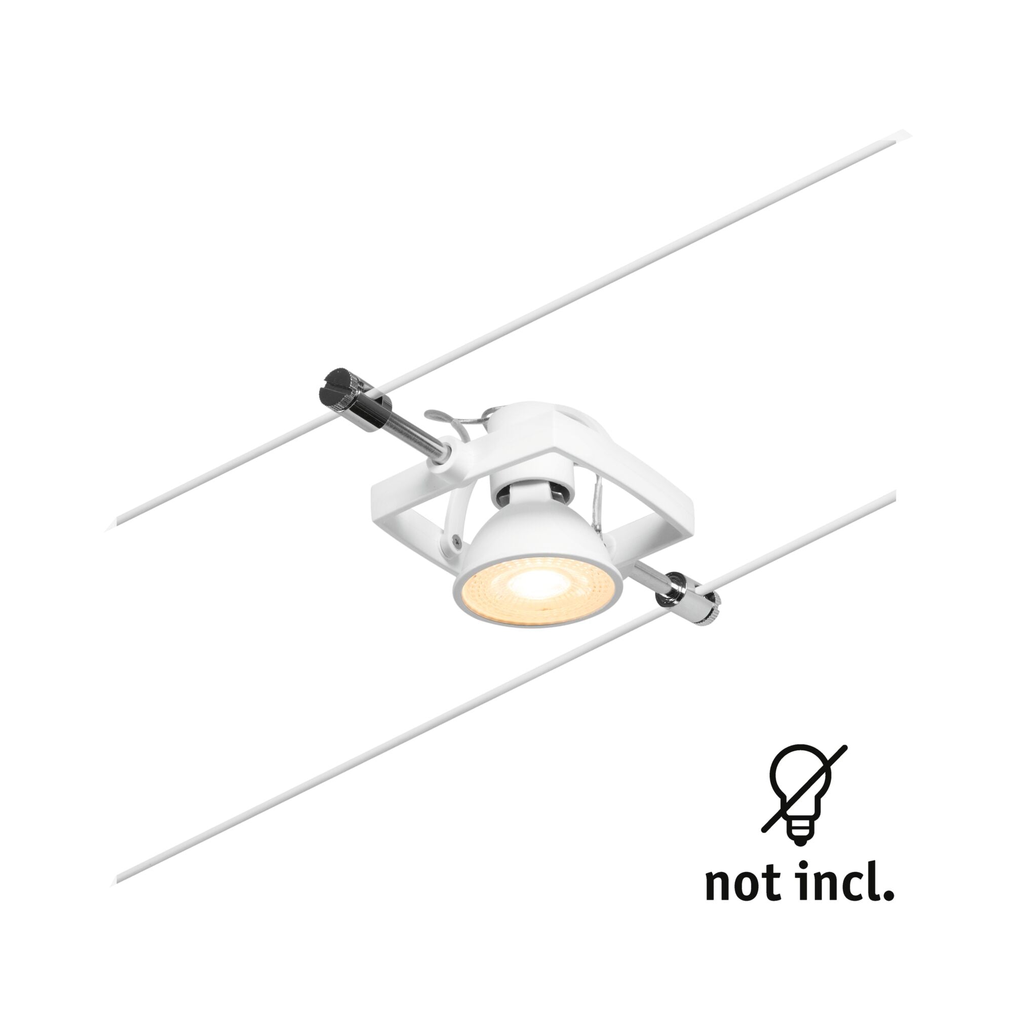 CorDuo Mac II Einzelspot GU5,3 max. 10W 12V Weiß matt/Chrom - Paulmann - 94433