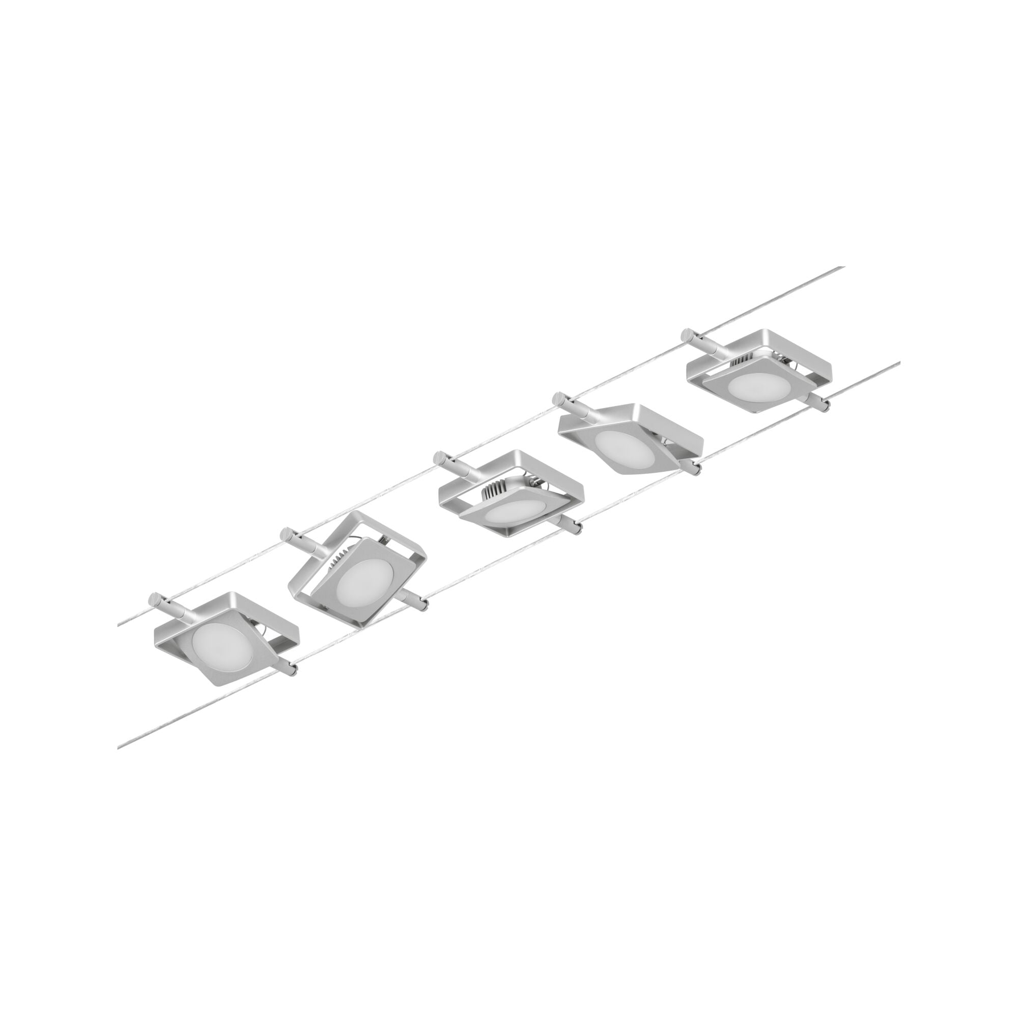 CorDuo MacLED Basisset 5x250lm 5x4,5W 3000K 230/12V Chrom matt/Chrom - Paulmann - 94420