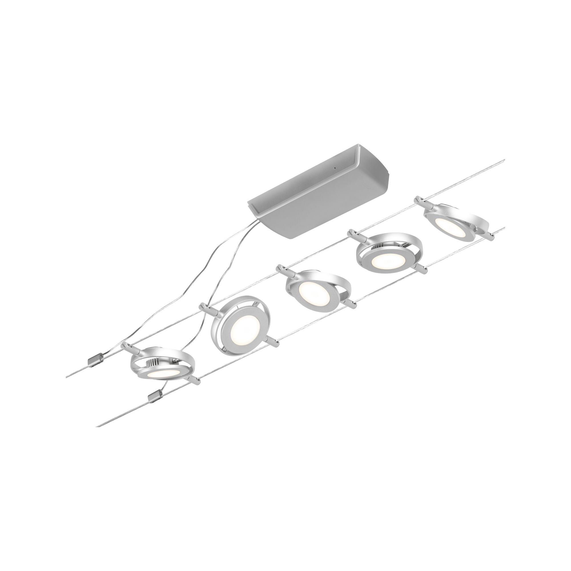 CorDuo RoundMac Basisset 5x200lm 5x4,5W 3000K 230/12V Chrom matt/Chrom - Paulmann - 94414