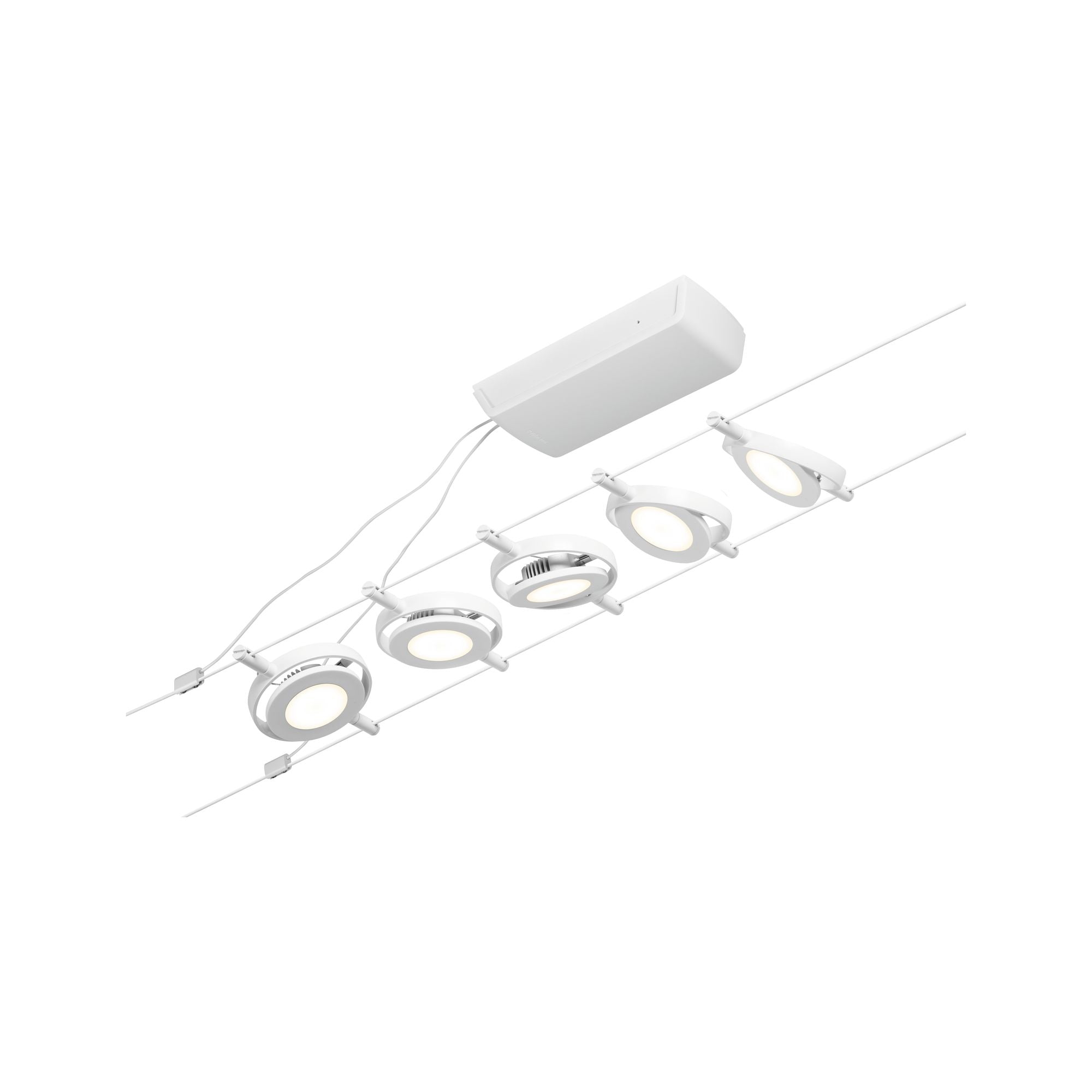 CorDuo RoundMac Basisset 5x200lm 5x4,5W 3000K 230/12V Weiß/Chrom - Paulmann - 94416