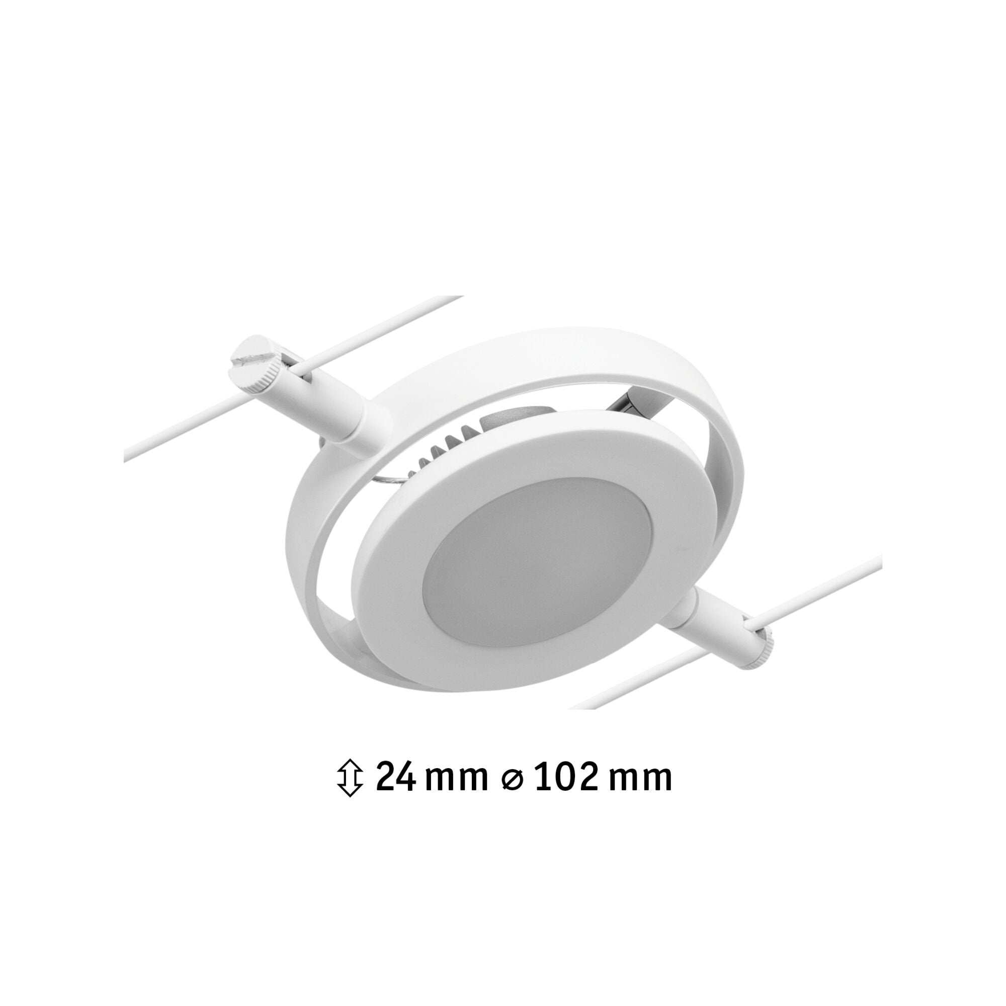 CorDuo RoundMac Einzelspot 200lm 4,5W 3000K 12V Weiß matt/Chrom - Paulmann - 94417