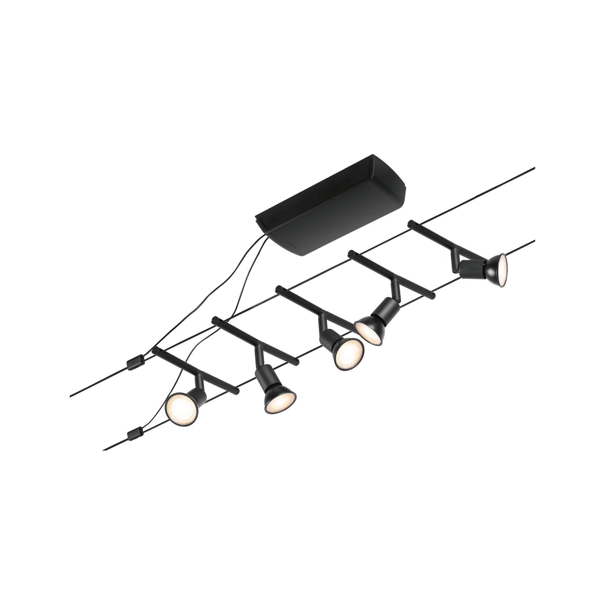 CorDuo Salt Basisset GU5,3 max. 5x10W 230/12V Schwarz matt/Chrom - Paulmann - 94446