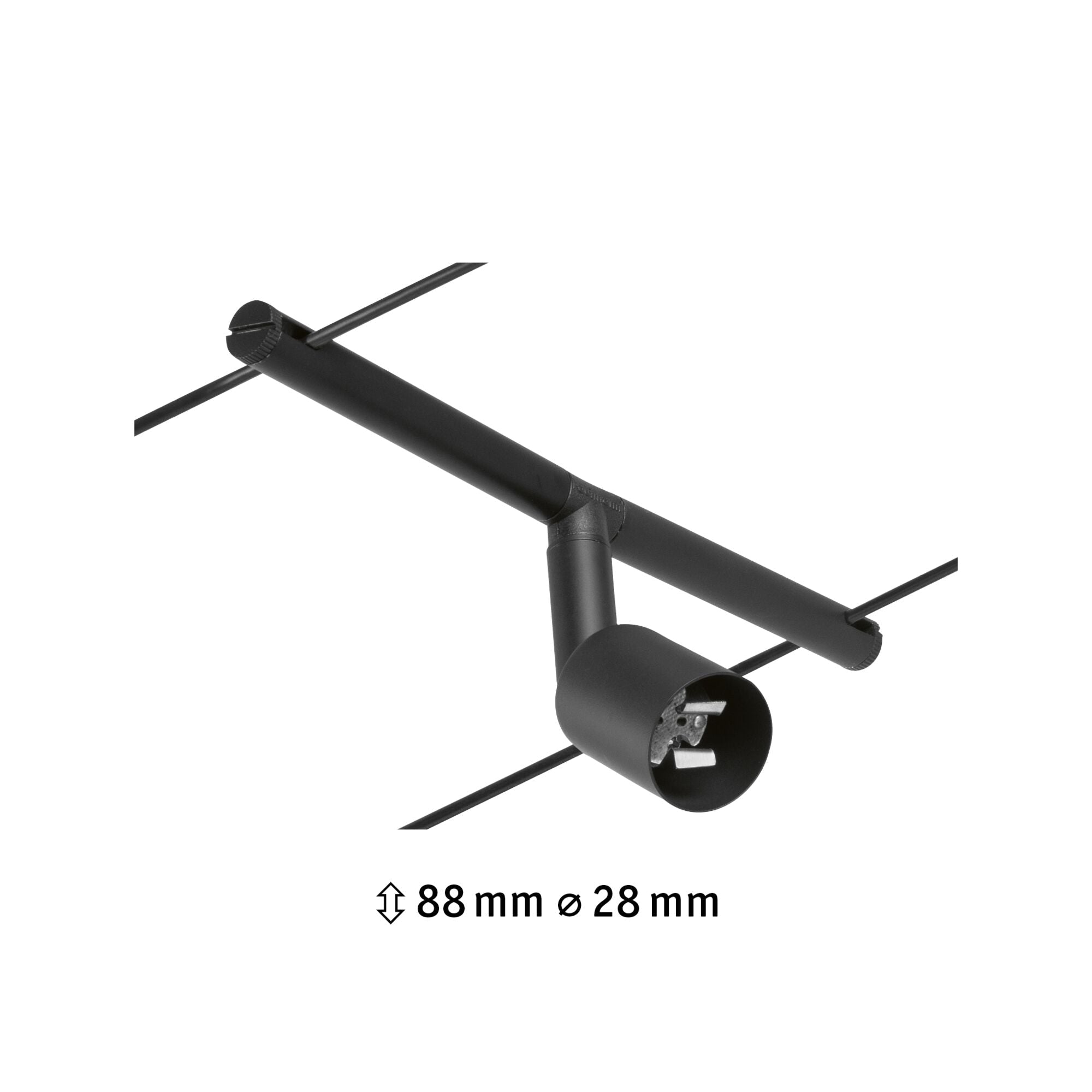 CorDuo Salt Einzelspot GU5,3 max. 10W 12V Schwarz matt/Chrom - Paulmann - 94447