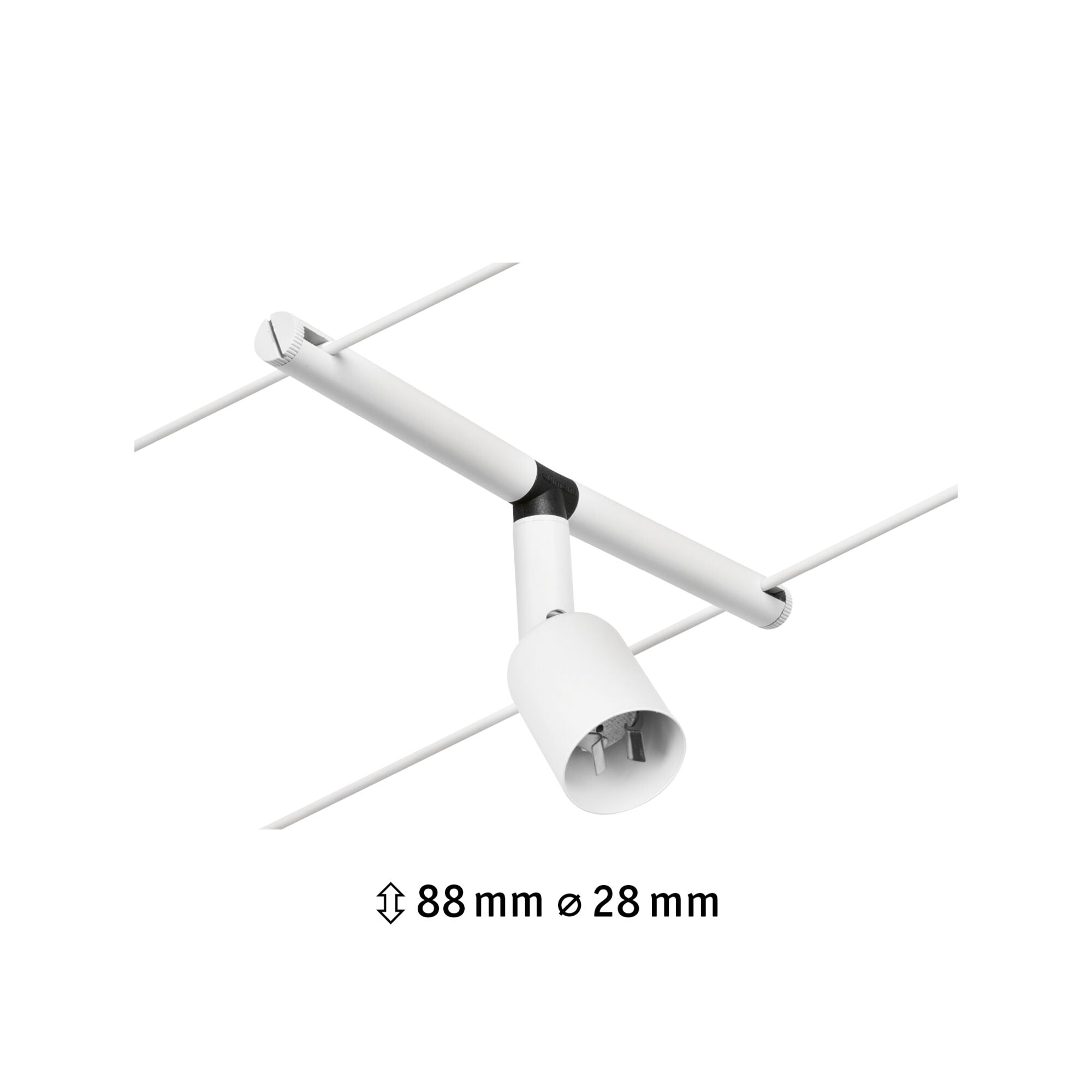 CorDuo Salt Einzelspot GU5,3 max. 10W 12V Weiß matt/Chrom - Paulmann - 94445