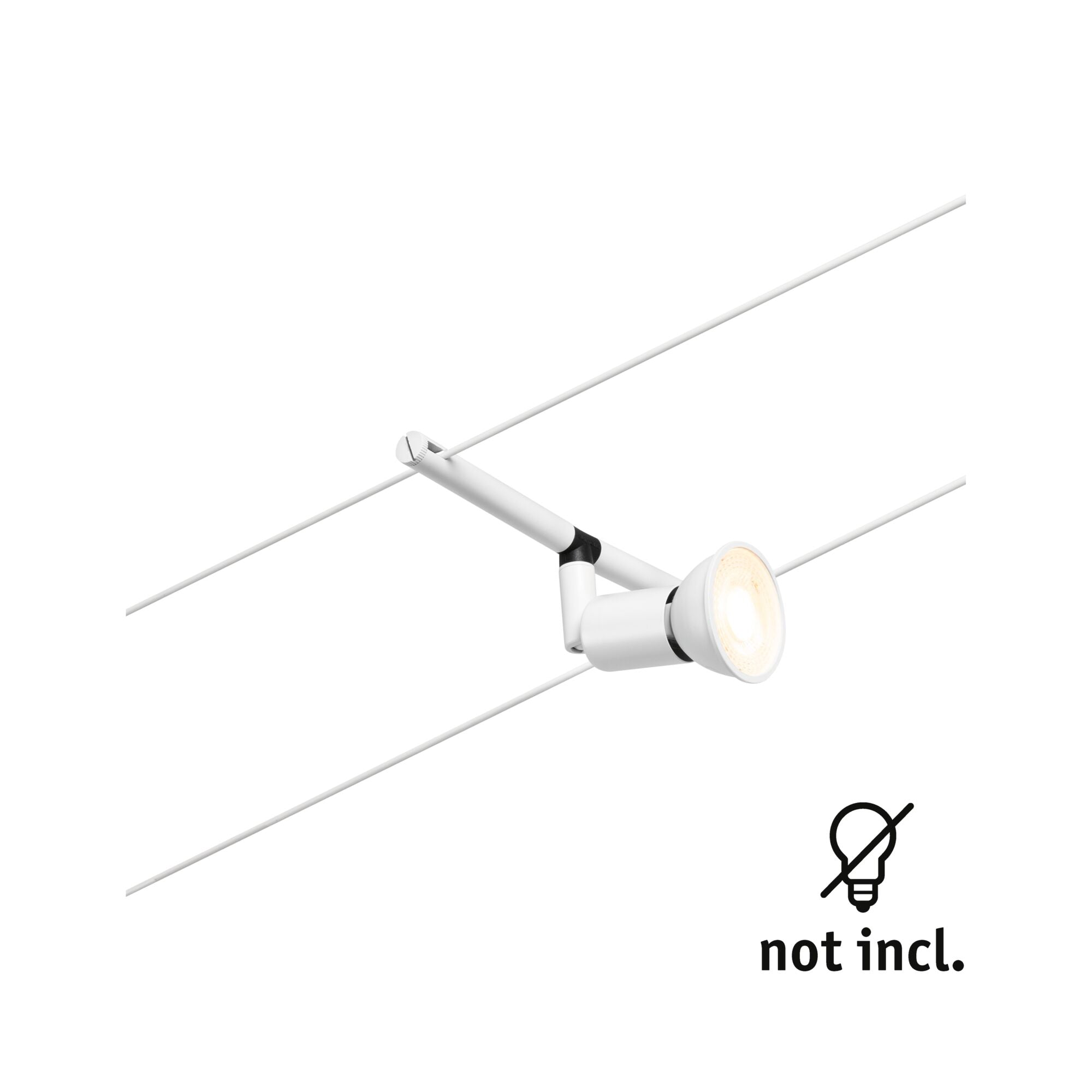 CorDuo Salt Einzelspot GU5,3 max. 10W 12V Weiß matt/Chrom - Paulmann - 94445