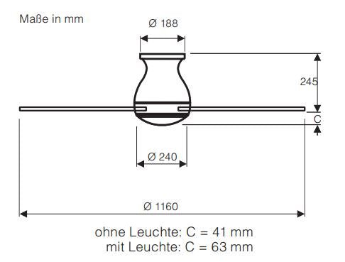 Deckenventilator Eco Pallas 142 - CasaFan - 314276