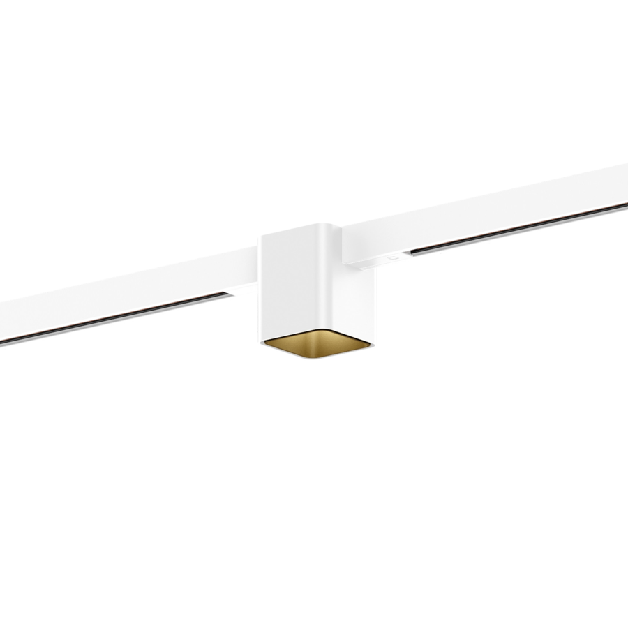 Wever & Ducré DOCUS on STREX 1.0 Weiß/Gold, weißer Adapter
