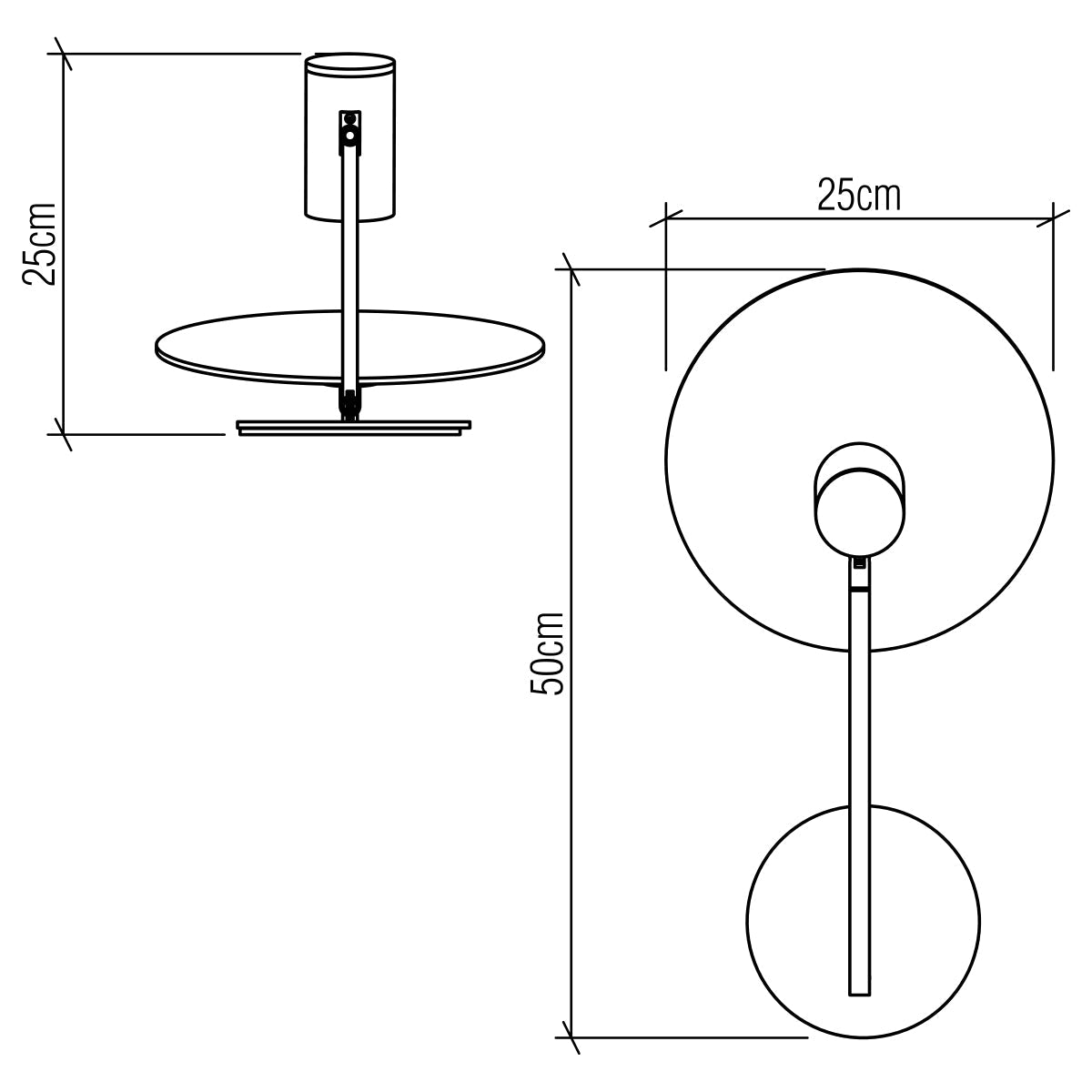 Dot Wandleuchte aus Teakholz - Accord Lighting - QN - DOT - WB1 - TEAK