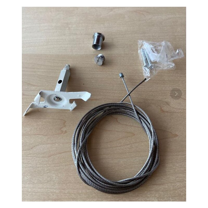 DOTLUX 3 Phasen - Schienenabhängungsset PRO, 1,5 m. Draht, weiss - Dotlux - 5092 - W