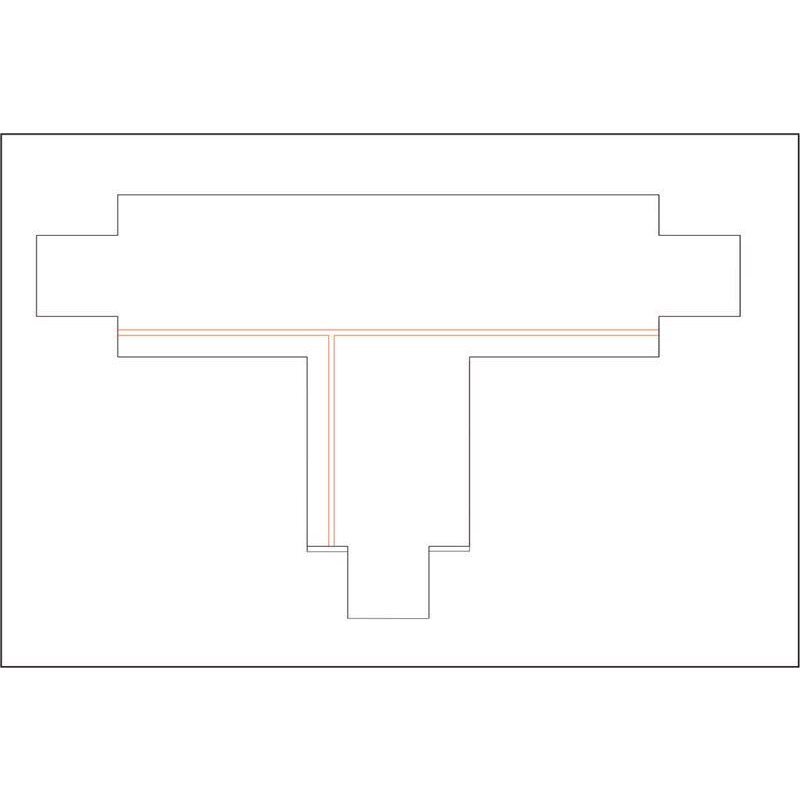 DOTLUX 3 Phasen - T - Verbinder, links 1, schwarz - Dotlux - 3899 - SL1
