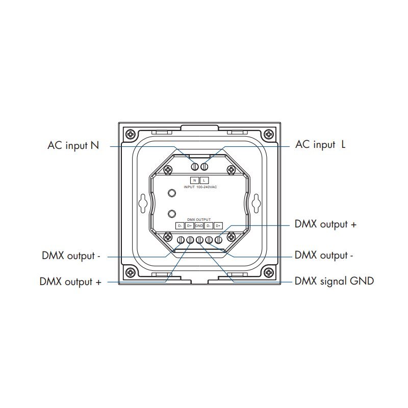 DOTLUX 4ZonenTouchpanel für einfarbige Empfänger DMX/Fusion - Technologie - Dotlux - 5276 - 1