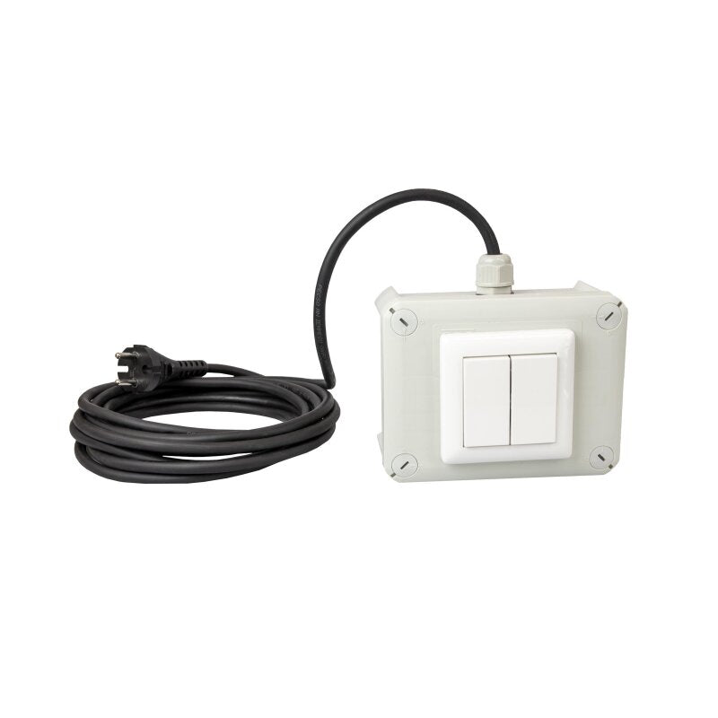 DOTLUX Funksendereinheit mit 4fach Taster mobile Version im Gehäuse mit 5m Kabel und Schuko - Stecker - Dotlux - 5010 - 1