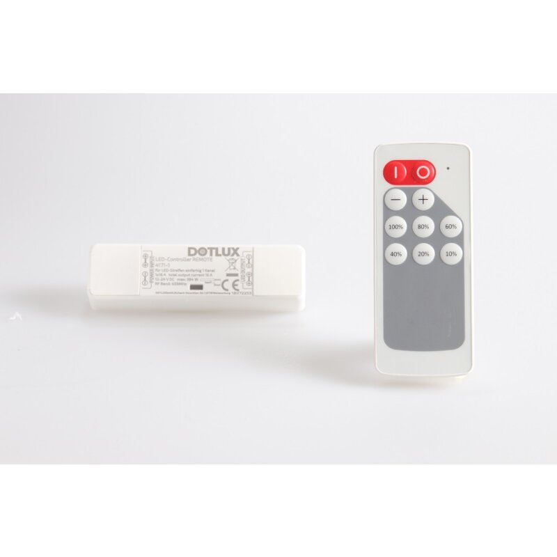 DOTLUX LED - Controller REMOTE max.384W für LED - Streifen einfarbig 1 Kanal1x16 A (12 - 24 V) - Dotlux - 4171 - 1